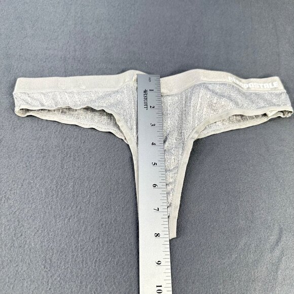 Aeropostale Women’s Size Medium Panty Thong Seamless Thong Gray New Without Tags - Picture 8 of 9